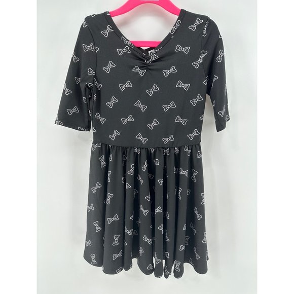 Dot Dot Smile Other - Dotdotsmile Ballerina Dress Size 3/4 Black with White Bows NWT